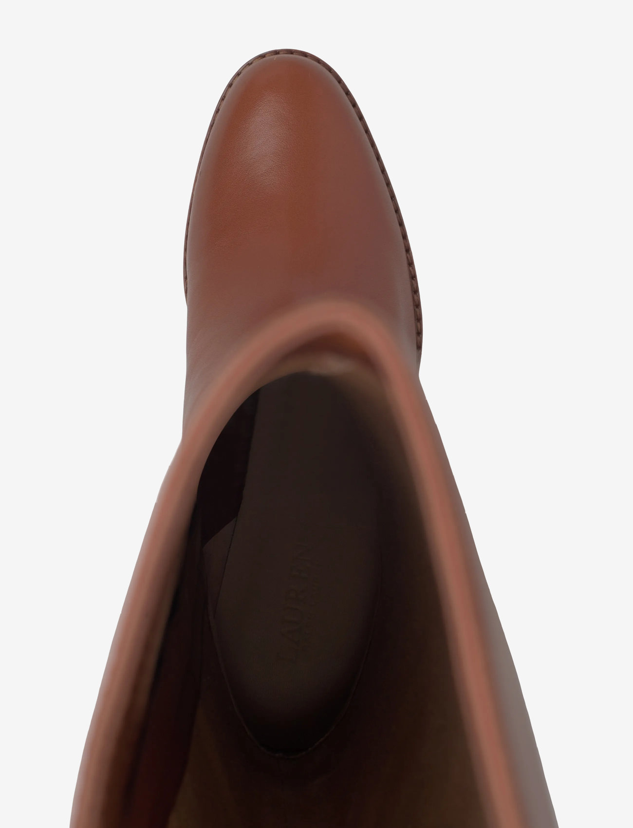 Lauren Ralph Lauren - Collins Calfskin Tall Boot Heel - kniehohe stiefel - lauren tan - 3