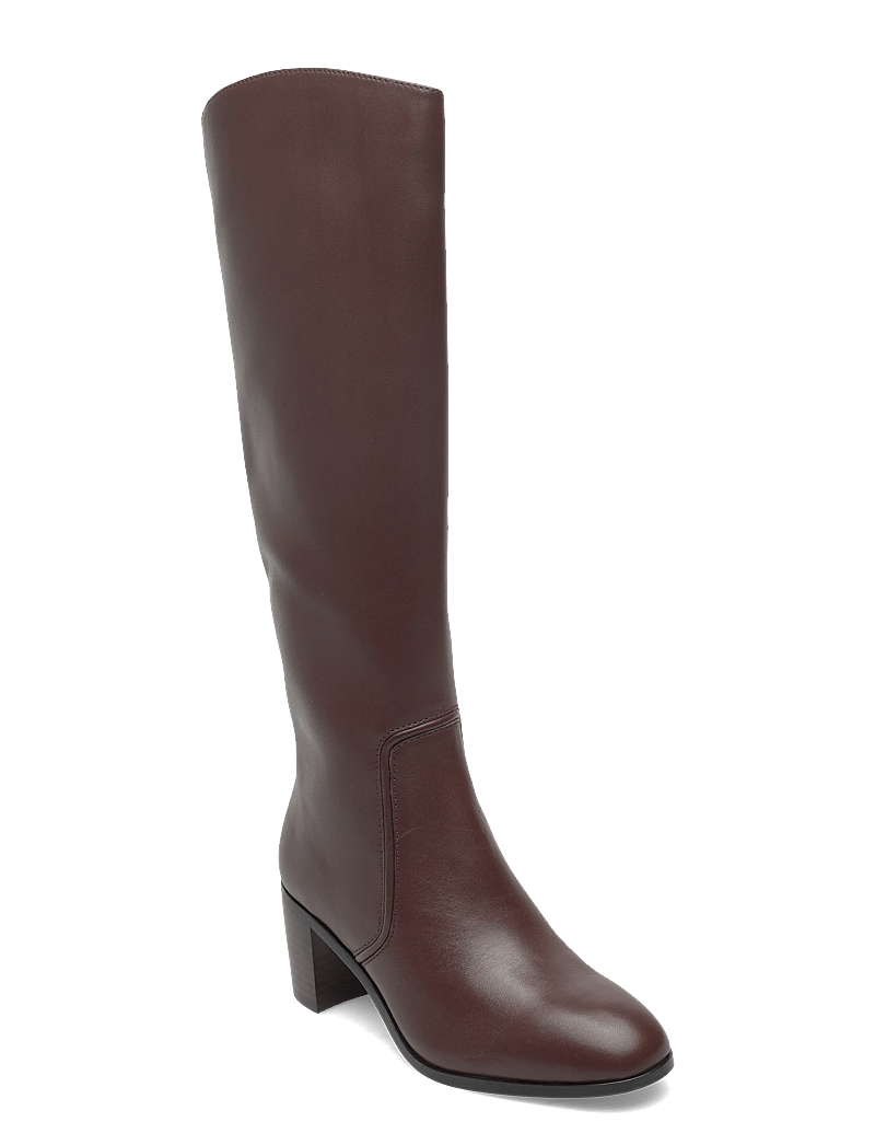 Lauren Ralph Lauren - Charly Calfskin Tall Boot - lange stiefel - dark hickory - 0