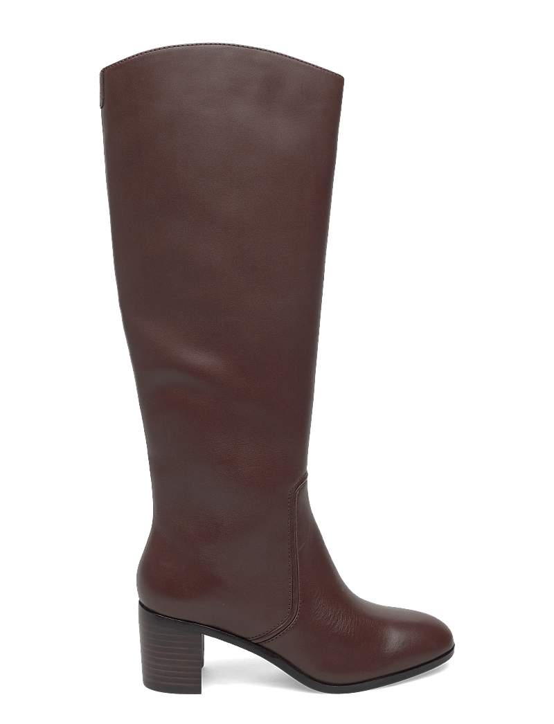 Lauren Ralph Lauren - Charly Calfskin Tall Boot - lange stiefel - dark hickory - 1