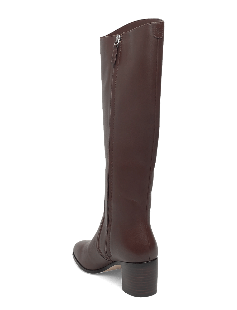 Lauren Ralph Lauren - Charly Calfskin Tall Boot - aulinukai - dark hickory - 2