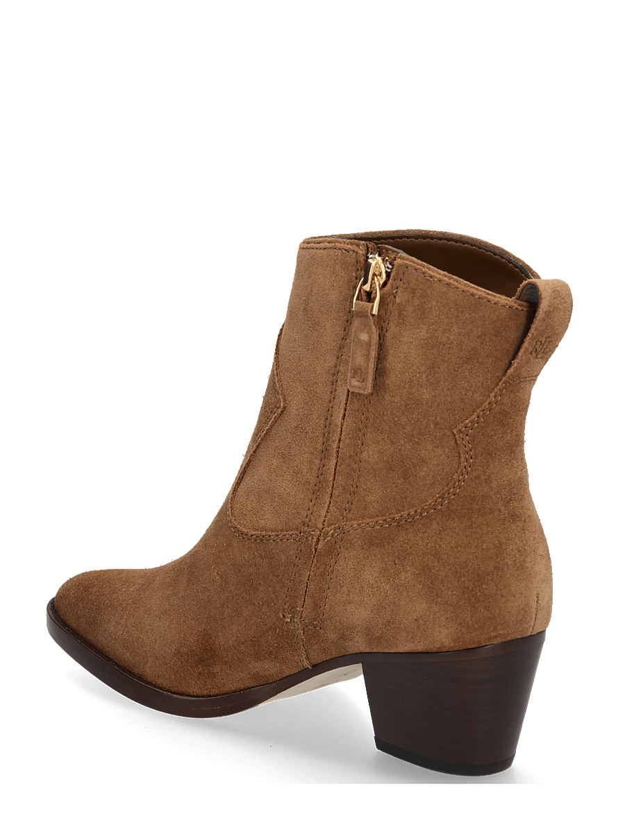 Lauren Ralph Lauren - SUEDE-HARPHER-BO-BTE - kontsaga poolsaapad - light tobacco - 1