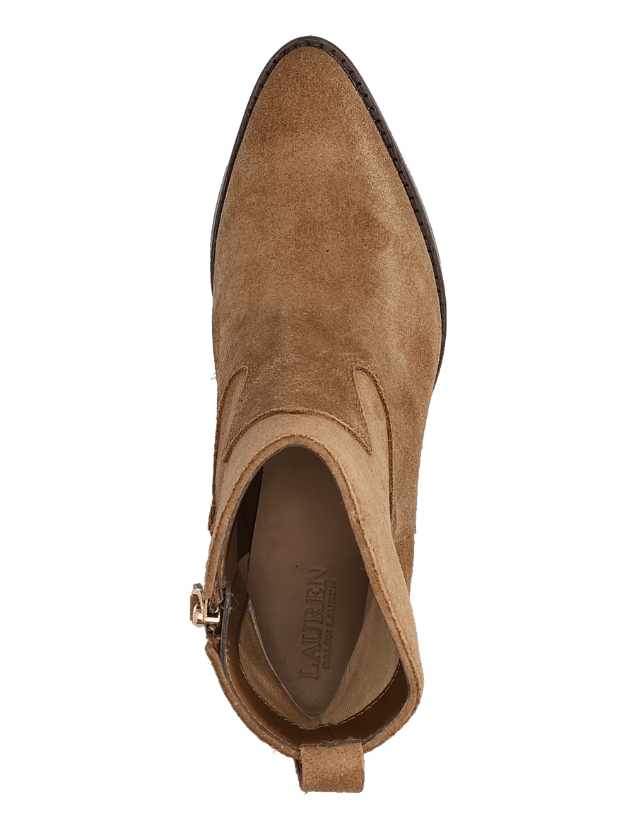 Lauren Ralph Lauren - SUEDE-HARPHER-BO-BTE - kontsaga poolsaapad - light tobacco - 3