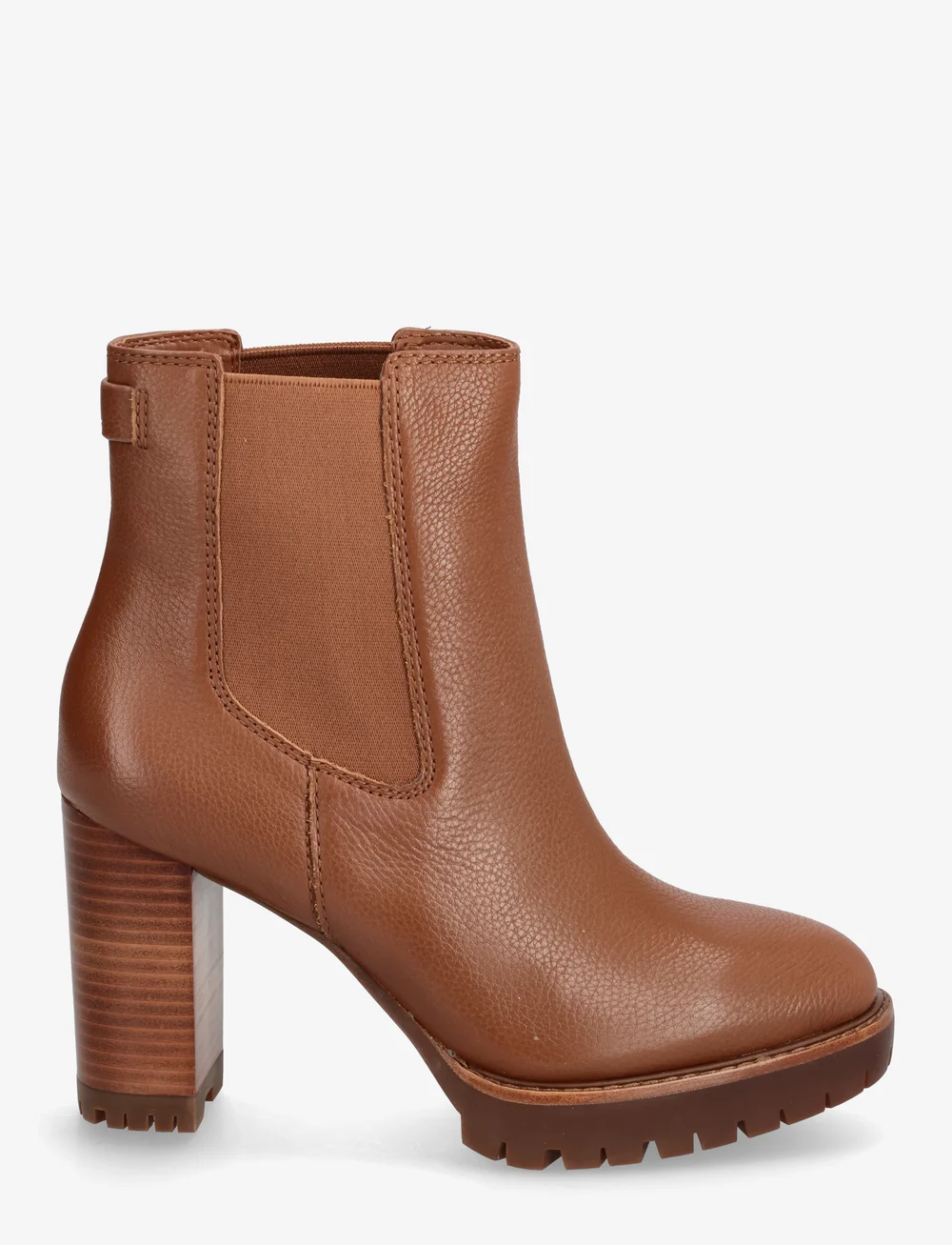 Lauren Ralph Lauren - Layne Pebbled Leather Bootie - stiefeletten mit absatz - lauren tan - 1