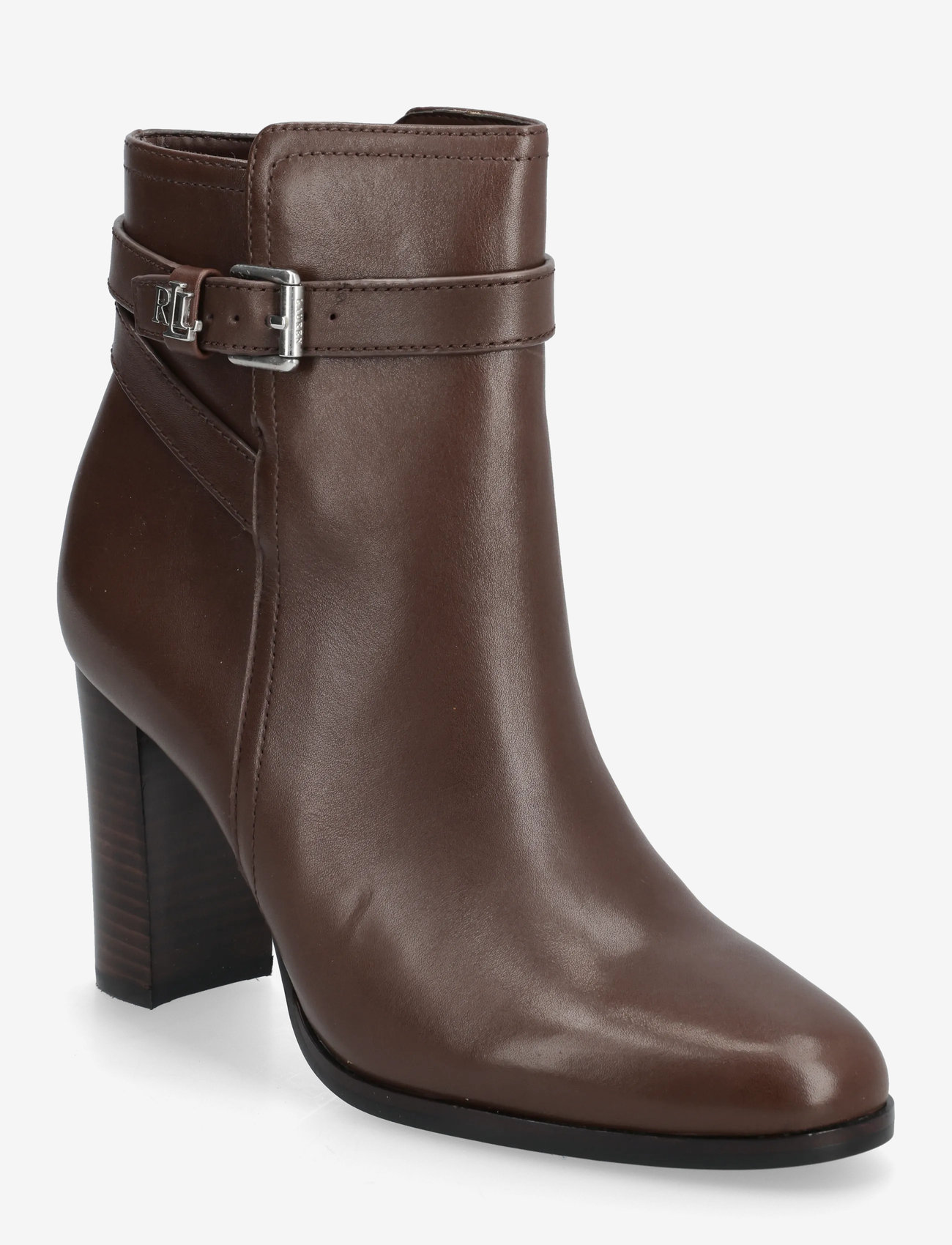 Lauren Ralph Lauren Brooke Ii Calfskin Bootie Heel (RAF802974475) Heeled  ankle boots - Main Image