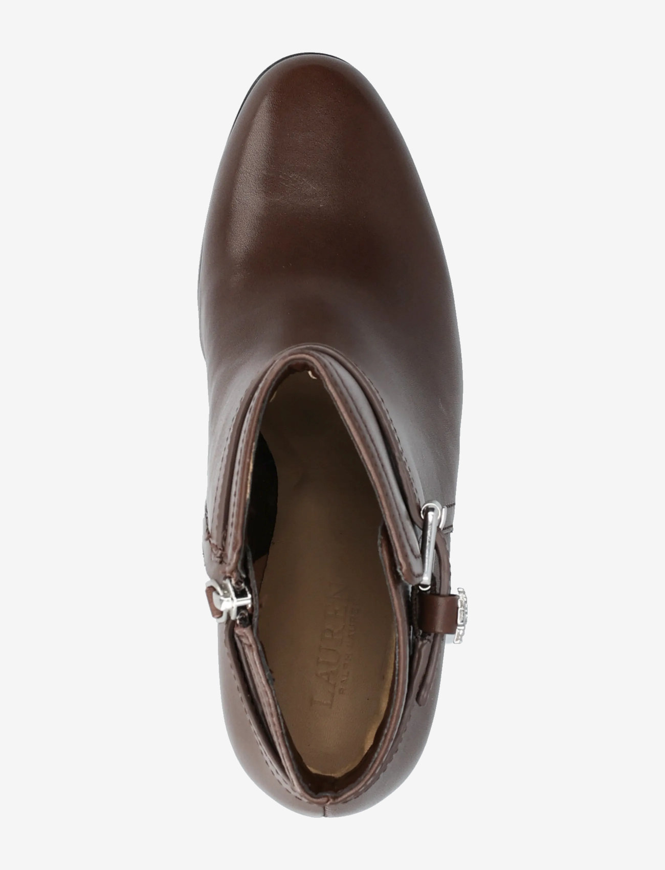 Lauren Ralph Lauren - SMOOTH CALF-BRKE BT HL 2-BO-BTE - stiefeletten mit absatz - dark hickory - 3