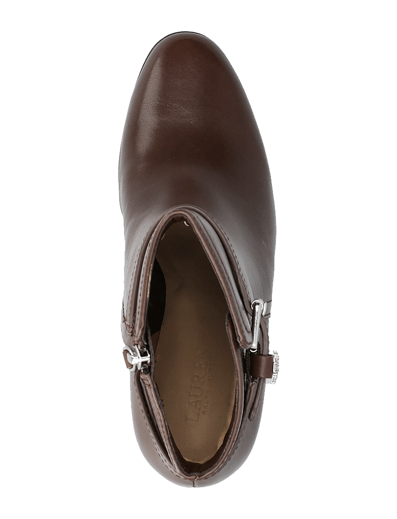 Lauren Ralph Lauren - SMOOTH CALF-BRKE BT HL 2-BO-BTE - stiefeletten mit absatz - dark hickory - 3