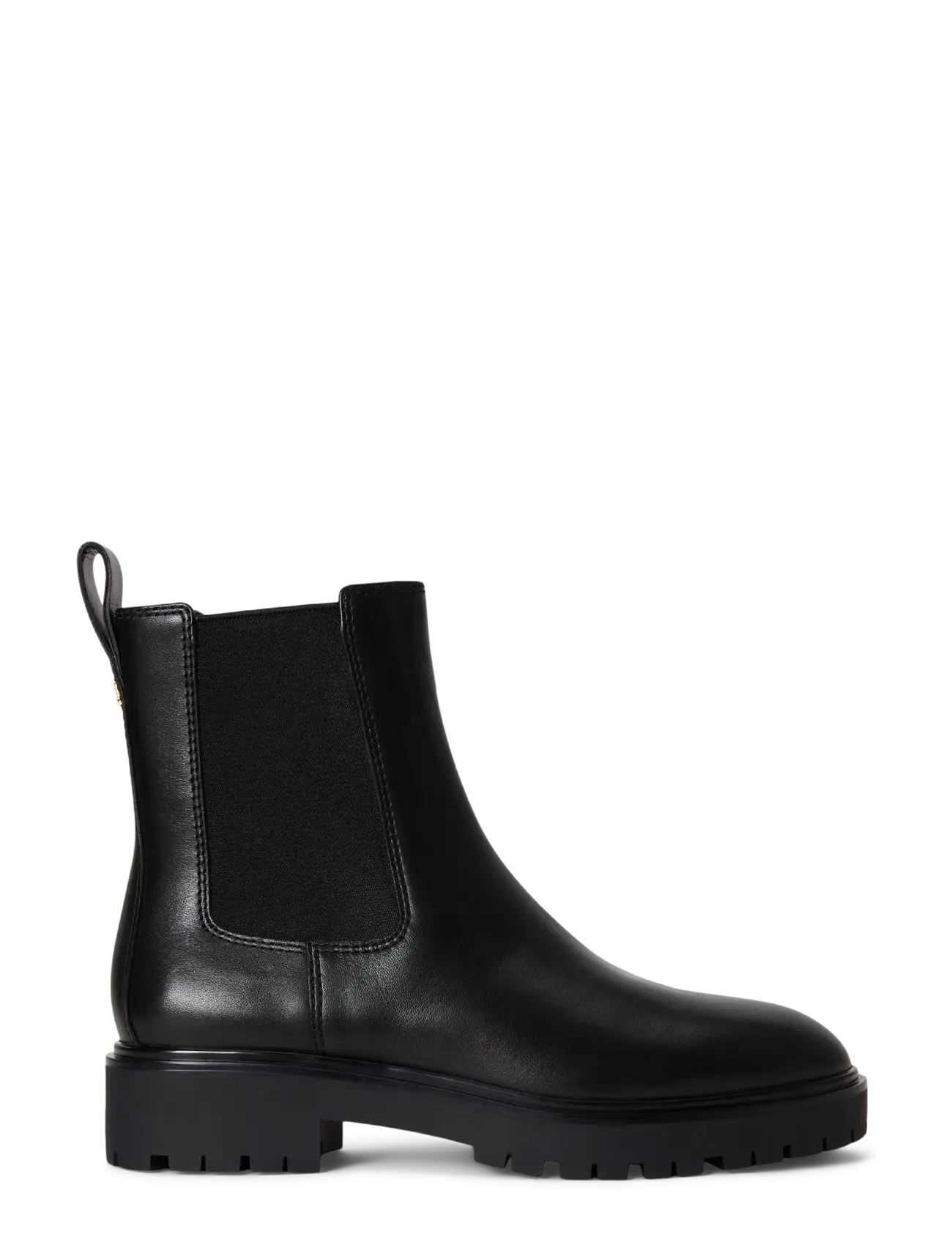 Lauren Ralph Lauren Allyson Calfskin Bootie - Chelsea boots - BLACK / black