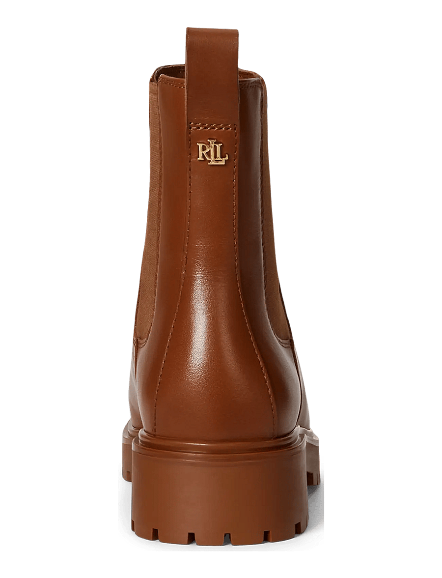 Lauren Ralph Lauren - Allyson Calfskin Bootie - chelsea boots - lauren tan - 1