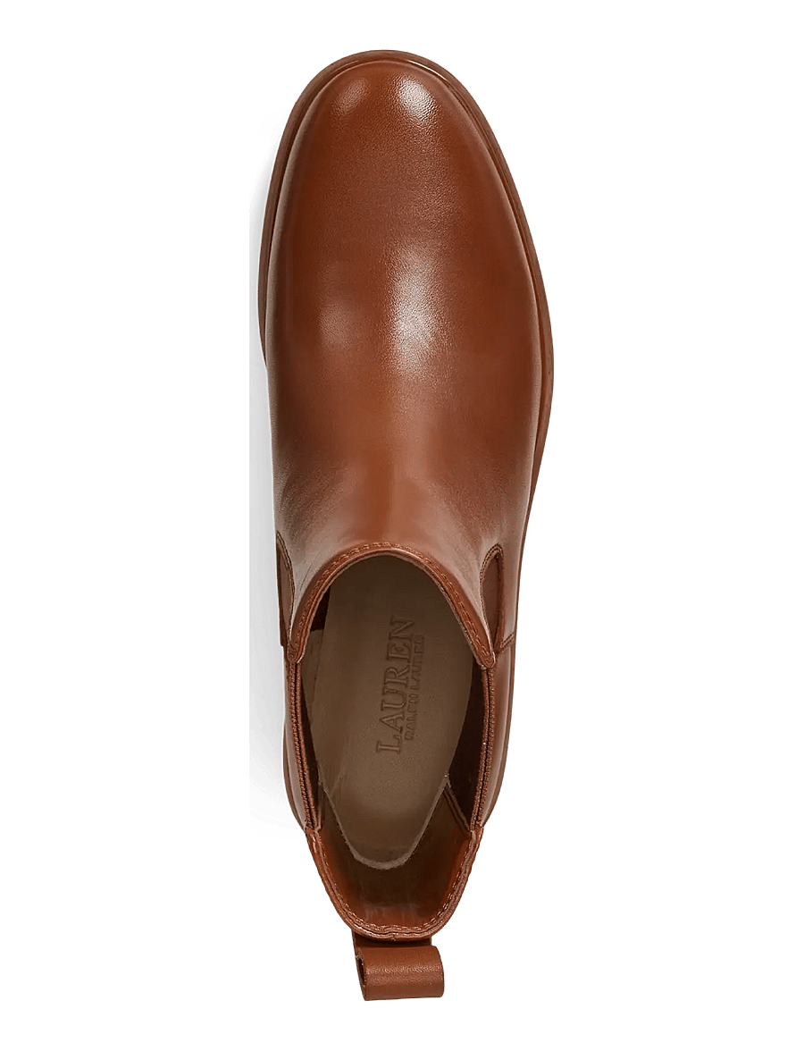 Lauren Ralph Lauren - Allyson Calfskin Bootie - chelsea boots - lauren tan - 2