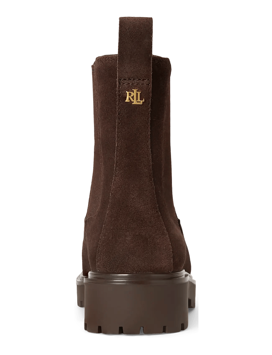 Lauren Ralph Lauren - Allyson Suede Bootie - chelsea boots - chestnut brown - 1