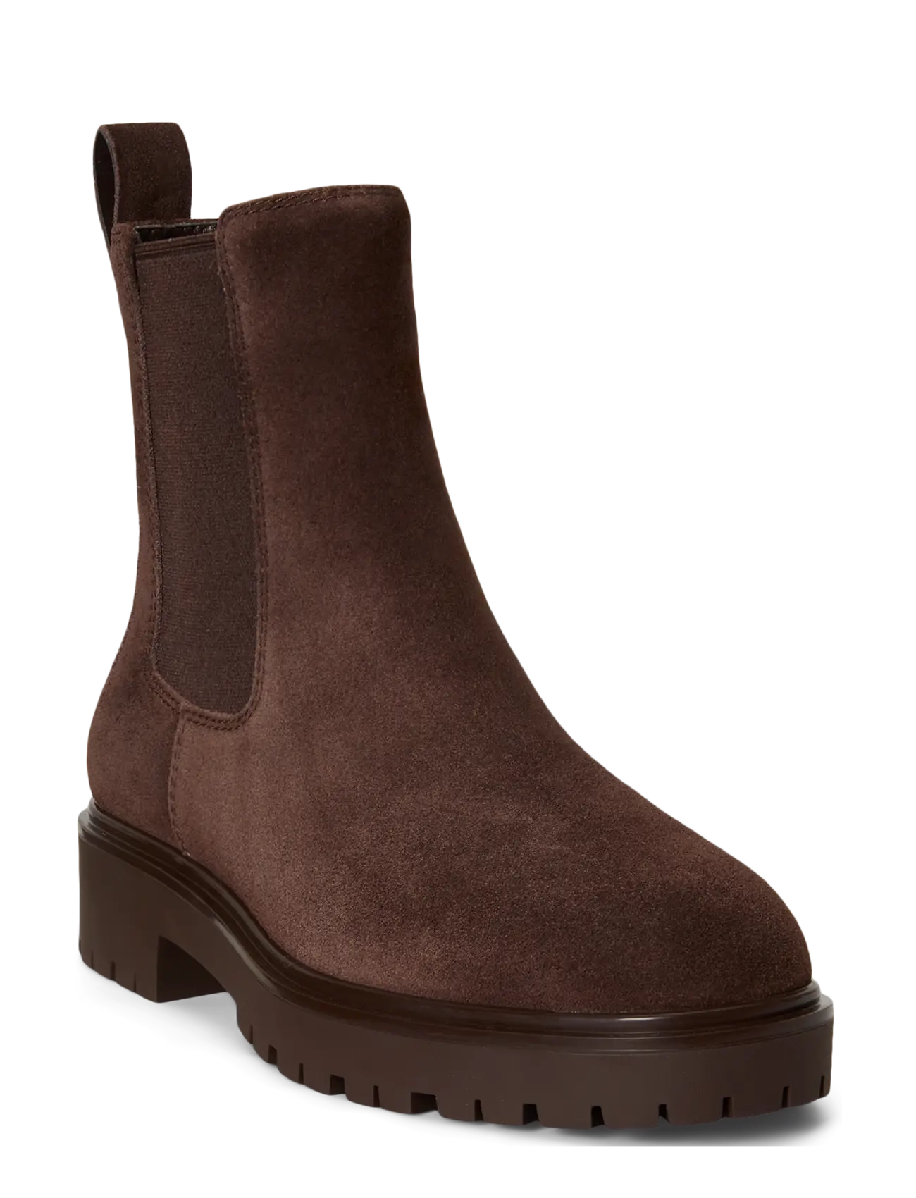 Lauren Ralph Lauren - Allyson Suede Bootie - chelsea boots - chestnut brown - 2