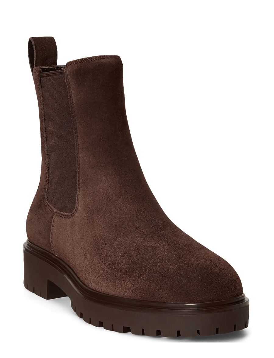 Lauren Ralph Lauren - Allyson Suede Bootie - chelsea boots - chestnut brown - 2