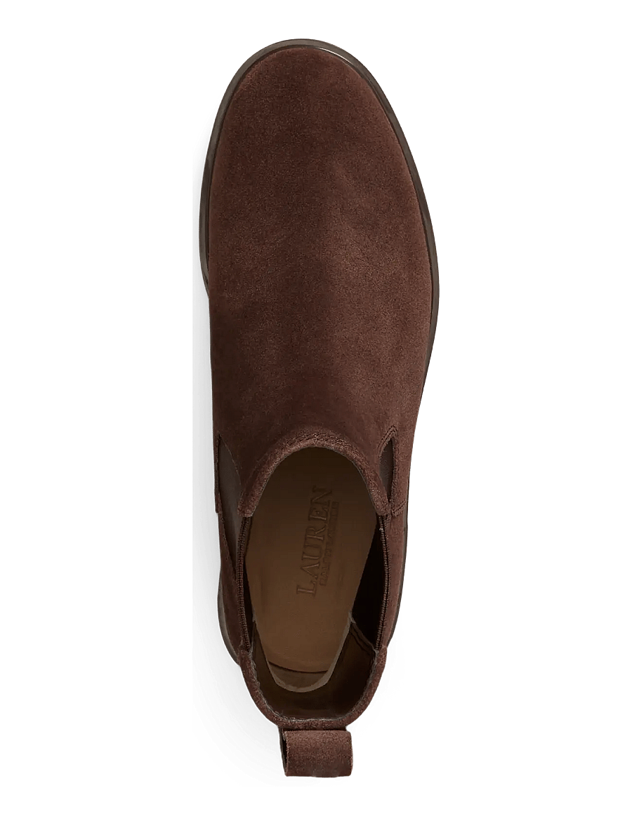 Lauren Ralph Lauren - Allyson Suede Bootie - chelsea boots - chestnut brown - 3