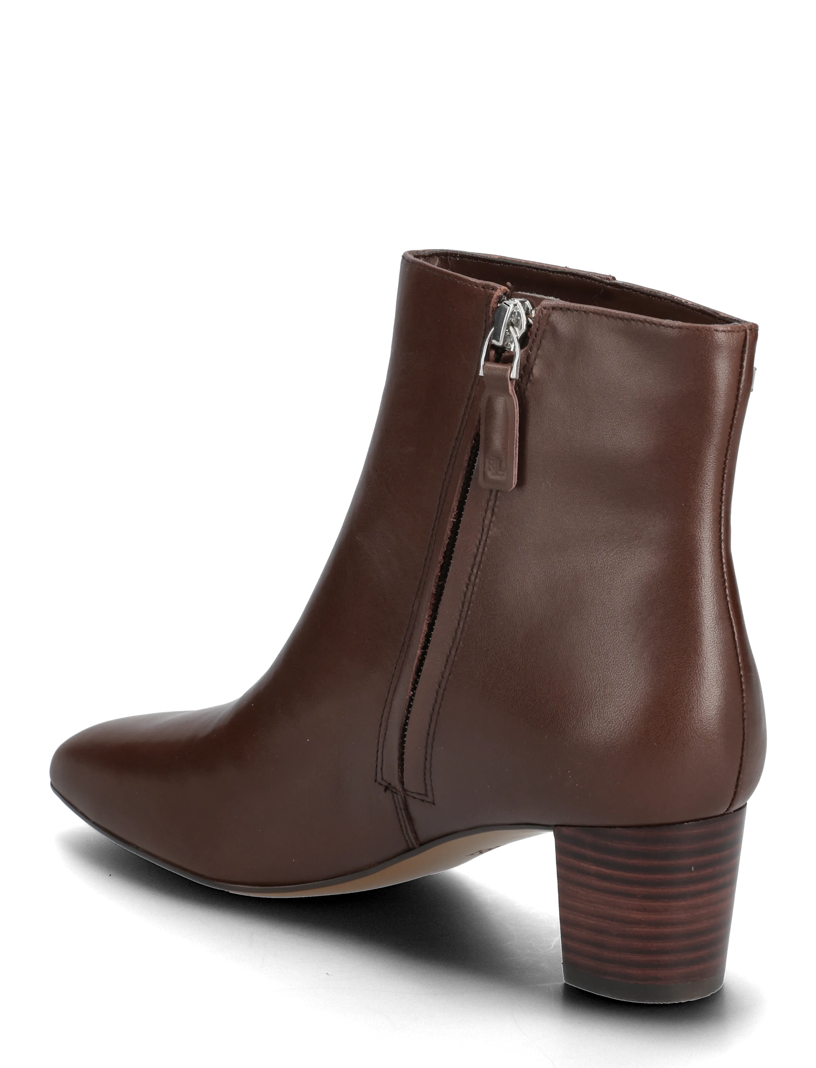 Lauren Ralph Lauren - Demi Calfskin Bootie - aukštakulniai aulinukai iki kulkšnių - dark hickory - 2
