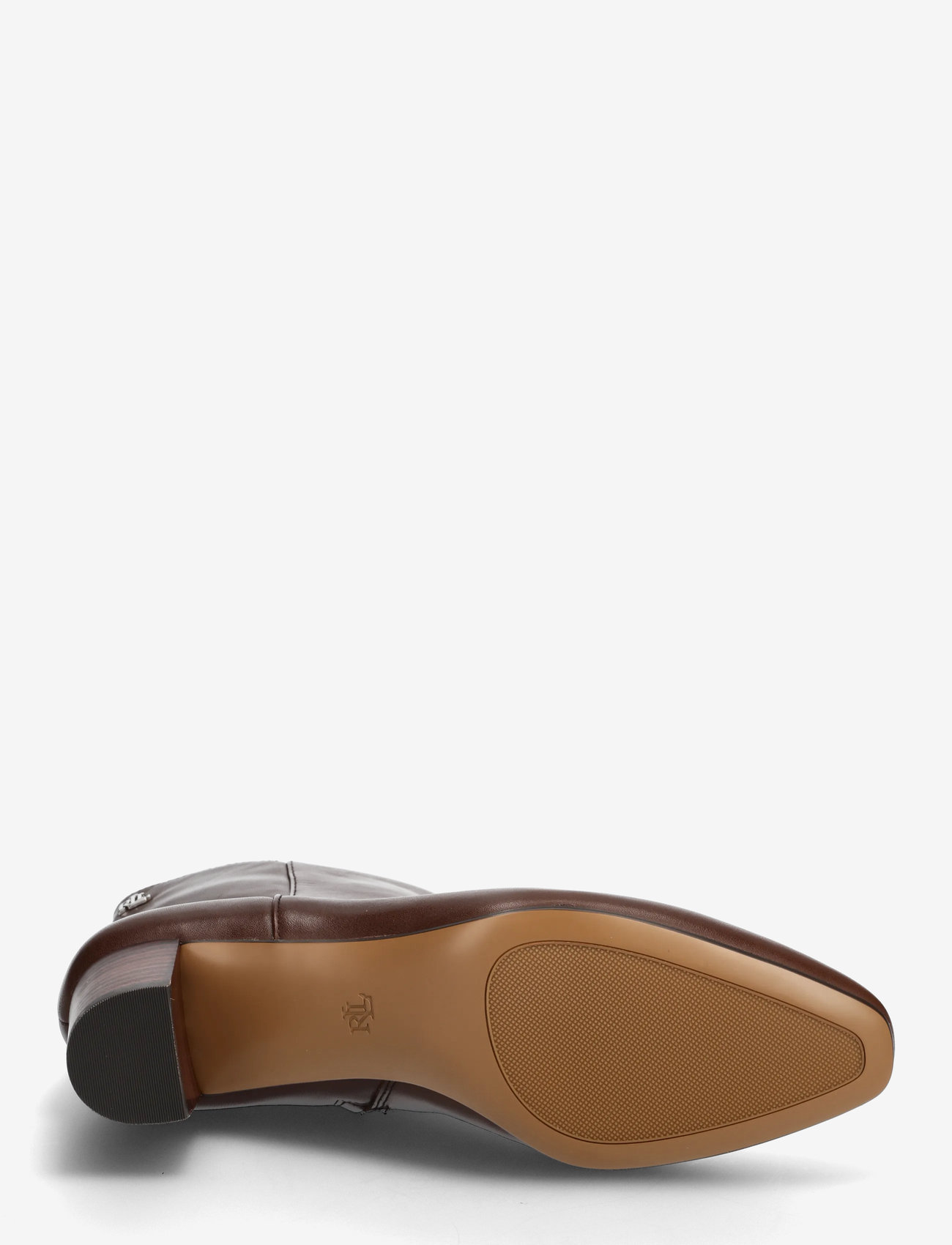 Lauren Ralph Lauren - Demi Calfskin Bootie - støvletter - dark hickory - 4