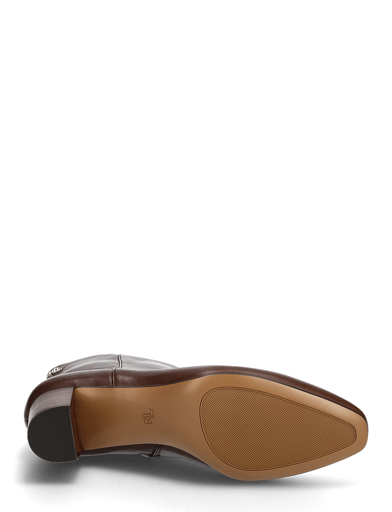 Lauren Ralph Lauren - Demi Calfskin Bootie - støvletter - dark hickory - 4