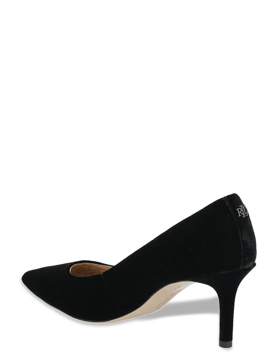 Lauren Ralph Lauren - Lanette Velvet Pump - kontsakingad - black - 2