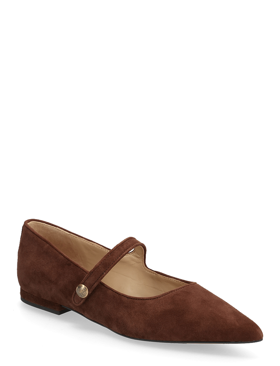 Lauren Ralph Lauren - Londyn Suede Mary Jane - speciella tillfällen - dark hickory - 0
