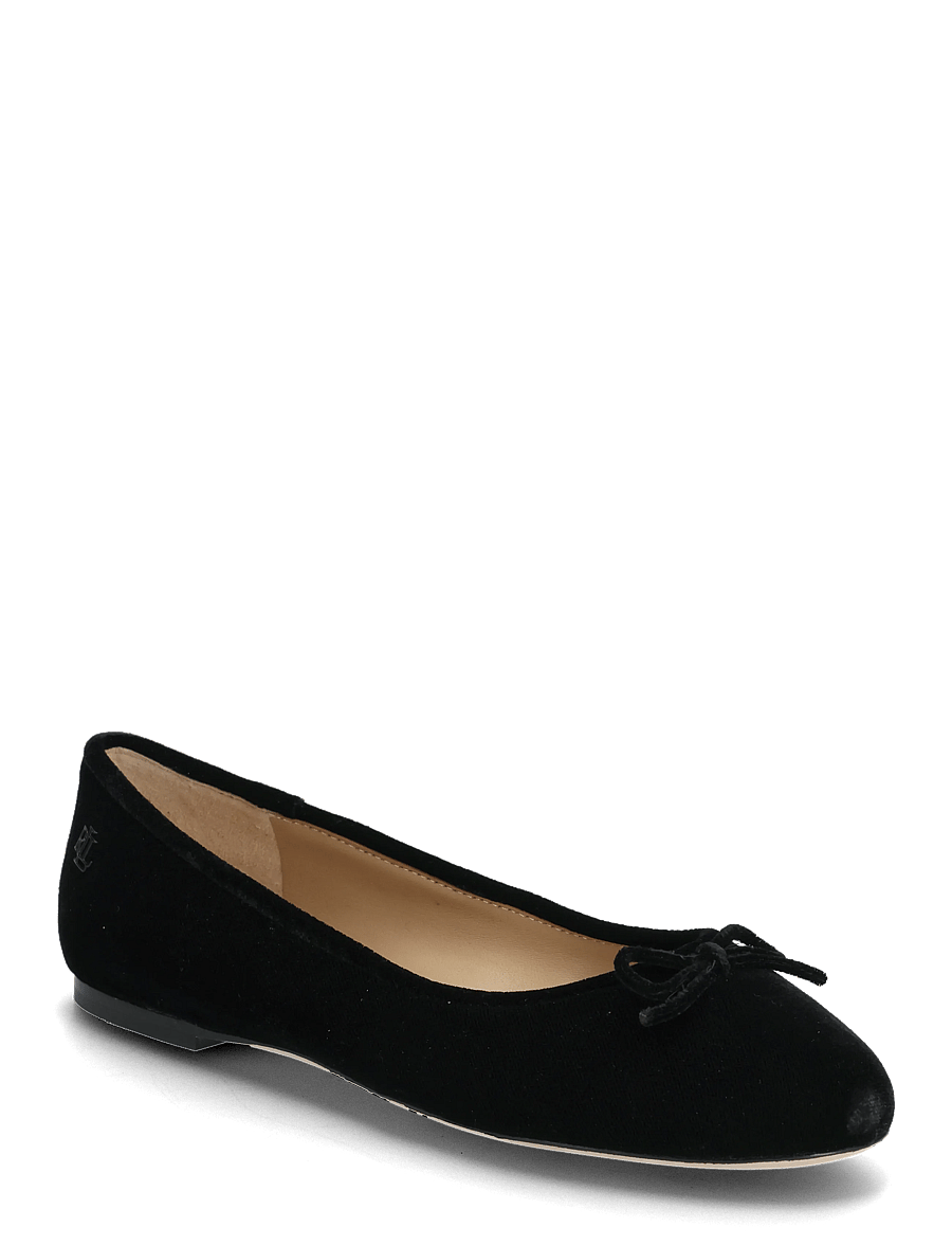 Lauren Ralph Lauren - Jayna III Velvet Flat - særlige begivenheder - black - 0