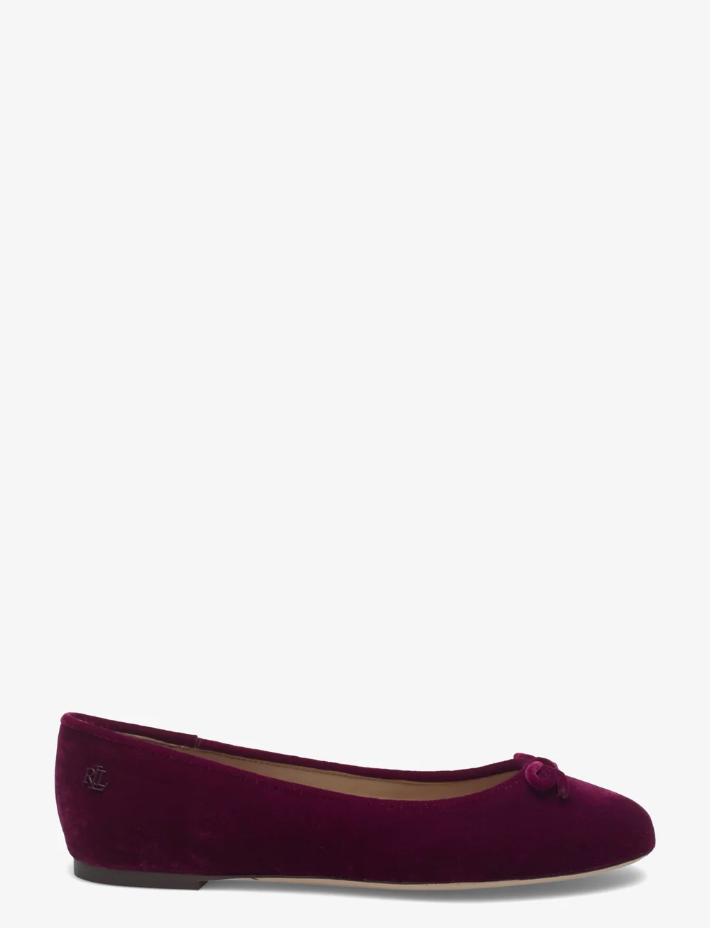 Lauren Ralph Lauren - Jayna III Velvet Flat - ballerinaer - garnet - 1