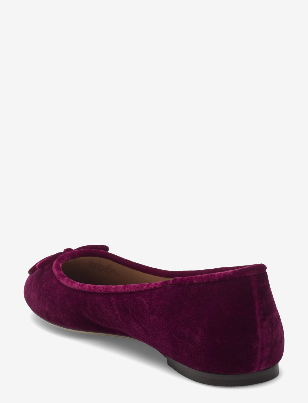 Lauren Ralph Lauren - Jayna III Velvet Flat - special occasions - garnet - 2