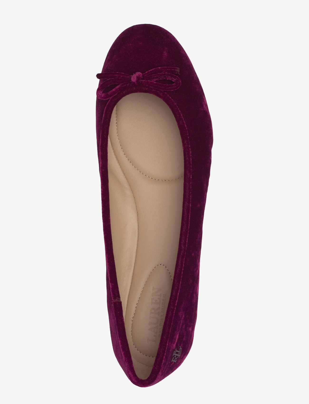 Lauren Ralph Lauren - Jayna III Velvet Flat - special occasions - garnet - 3