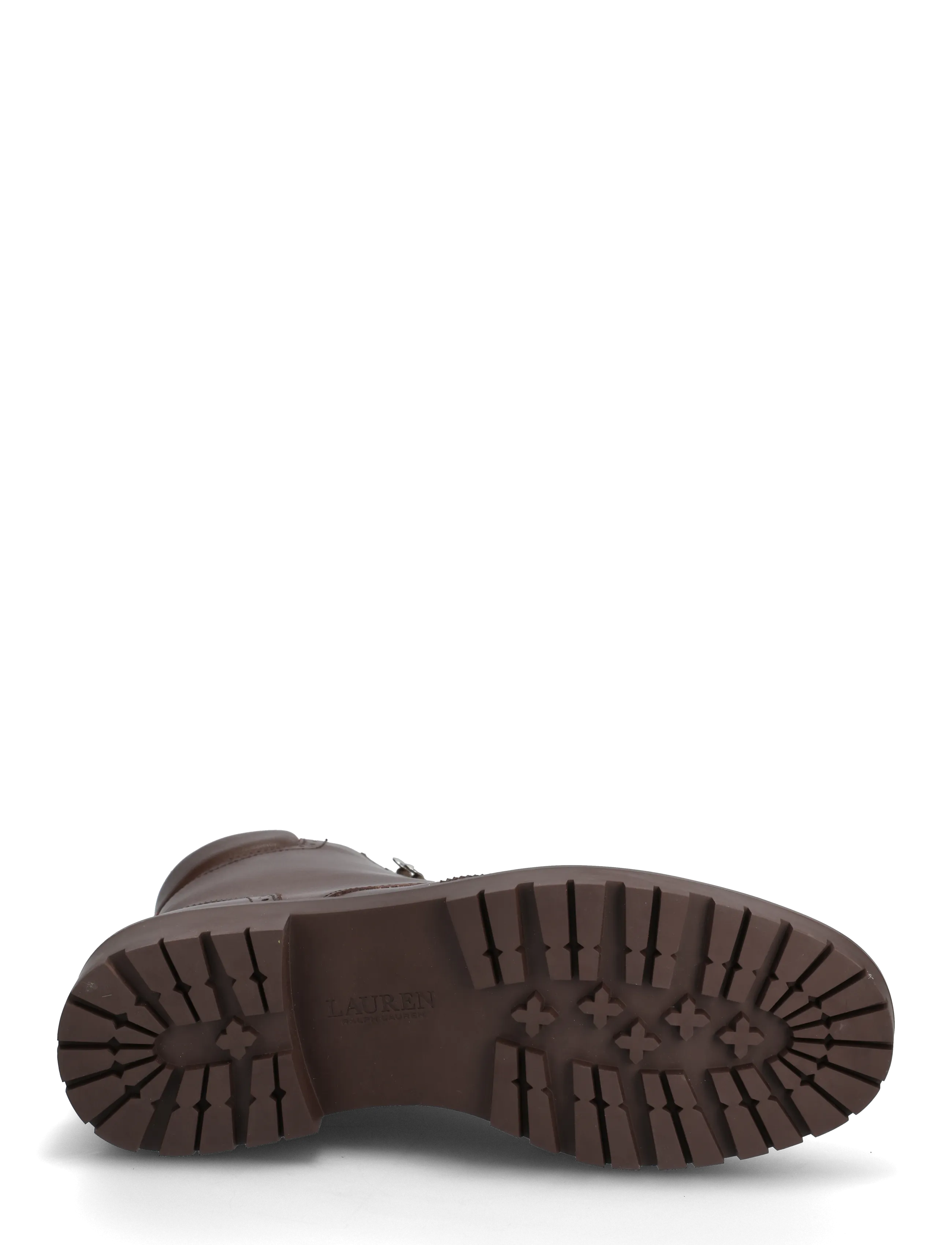 Lauren Ralph Lauren - Allyson Perforated Lace-Up Bootie - aulinukai iki kulkšnių - dark hickory - 4