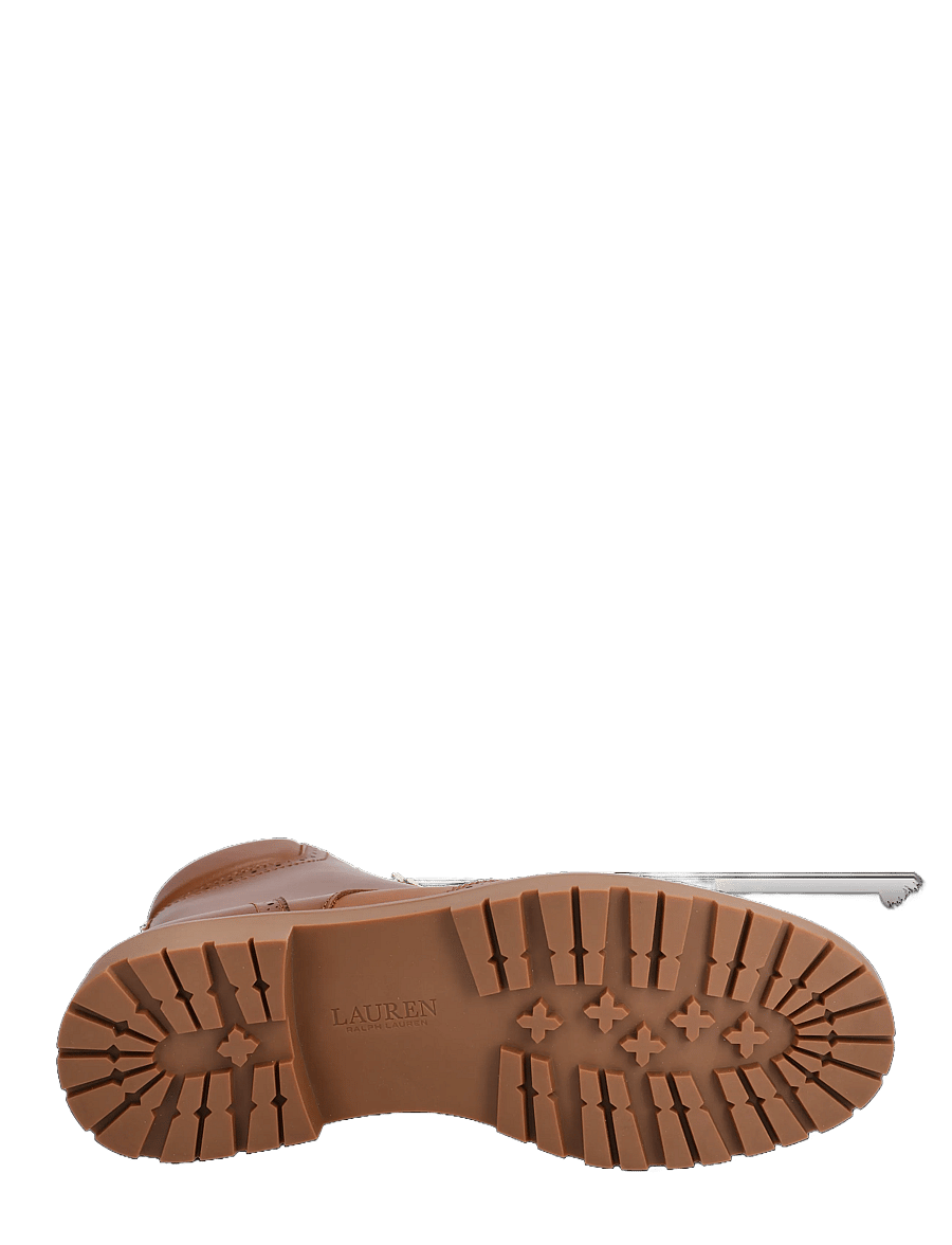 Lauren Ralph Lauren - Allyson Perforated Lace-Up Bootie - geschnürte stiefel - lauren tan - 4