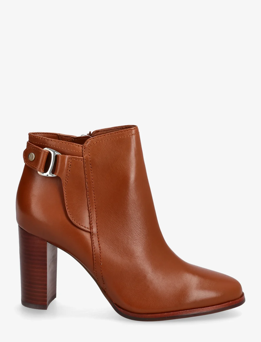 Lauren Ralph Lauren - Tasha Calfskin Bootie Heel - støvletter - lauren tan - 1