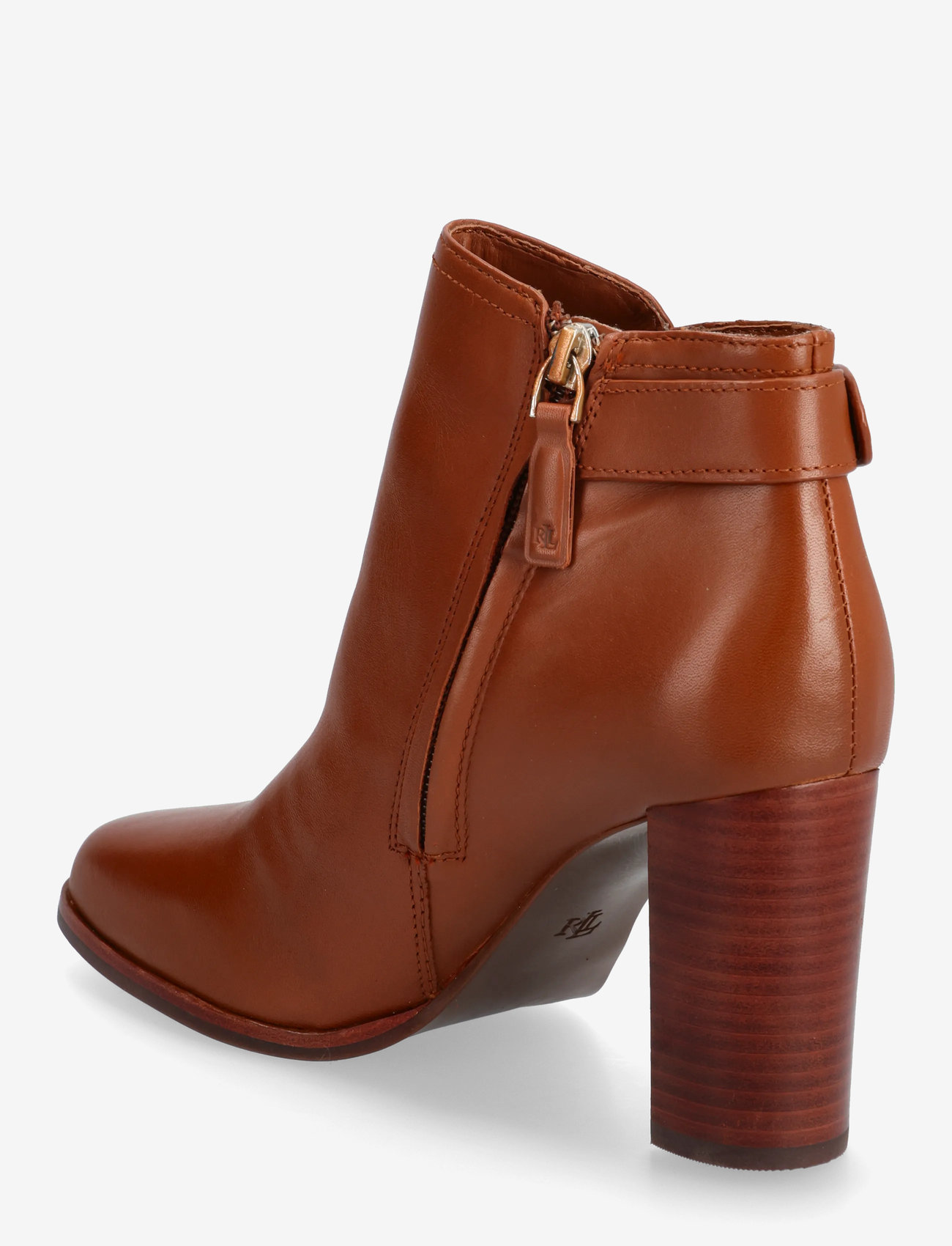 Lauren Ralph Lauren - Tasha Calfskin Bootie Heel - kontsaga poolsaapad - lauren tan - 2