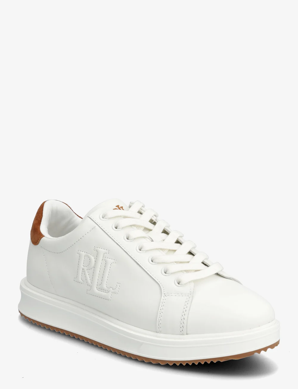 Lauren Ralph Lauren - Ainsley Two-Tone Leather & Suede Sneaker - konfirmatsioon - snow white/lauren - 0
