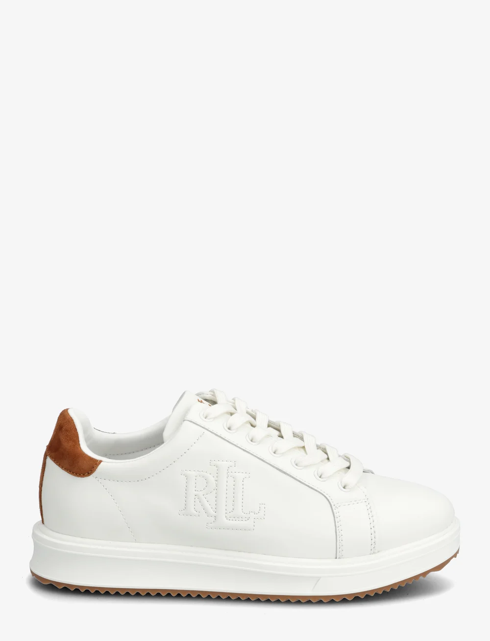 Lauren Ralph Lauren - Ainsley Two-Tone Leather & Suede Sneaker - konfirmatsioon - snow white/lauren - 1
