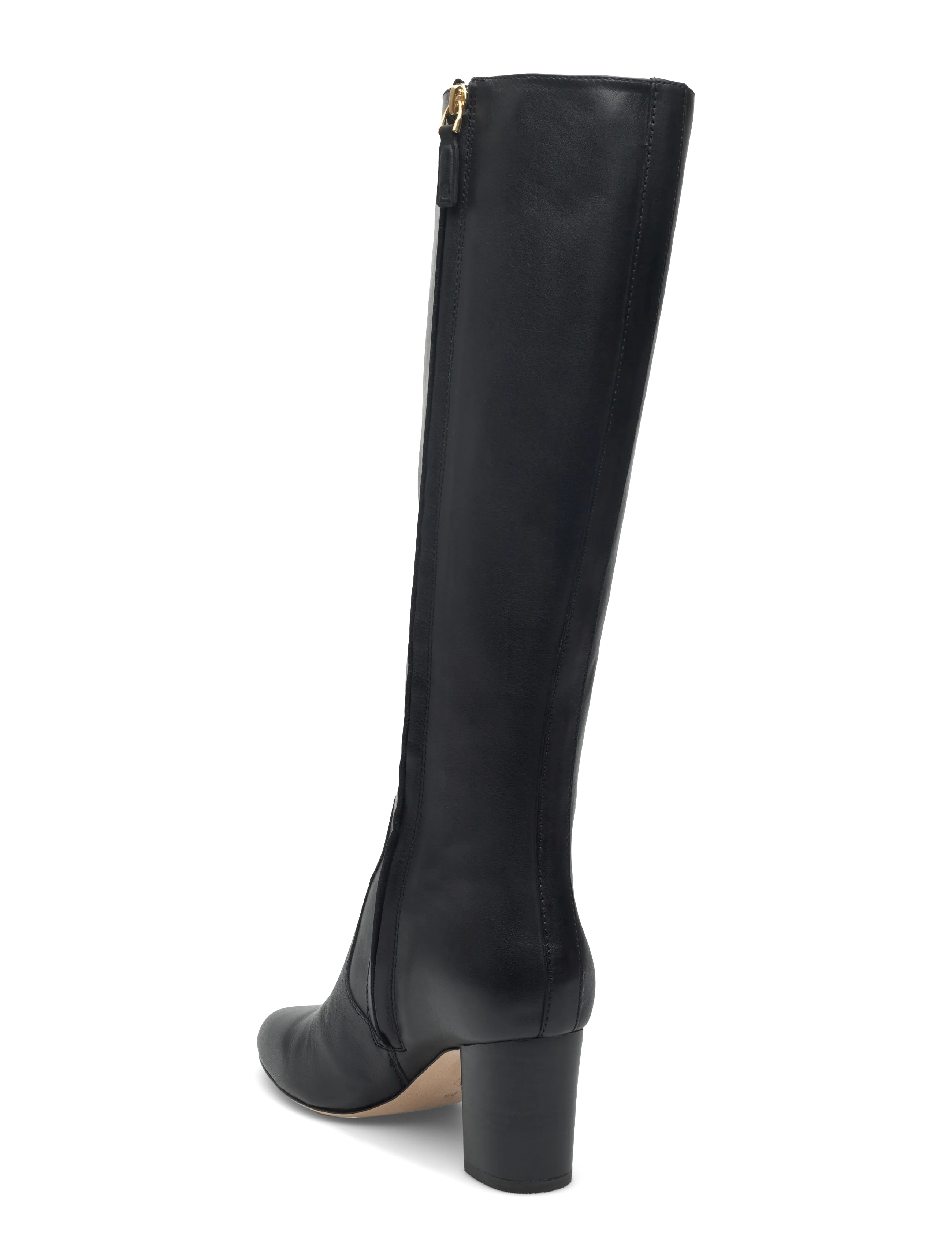 Kennedi Burnished Leather Tall Boot Heel 3
