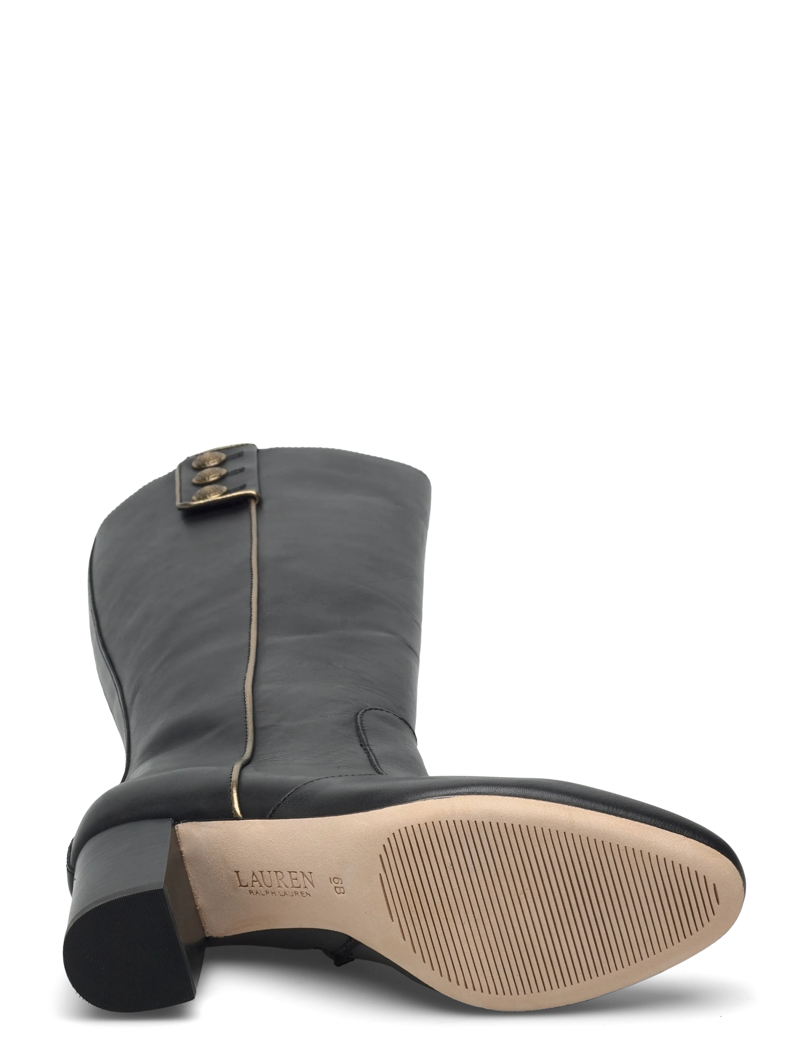 Kennedi Burnished Leather Tall Boot Heel 5