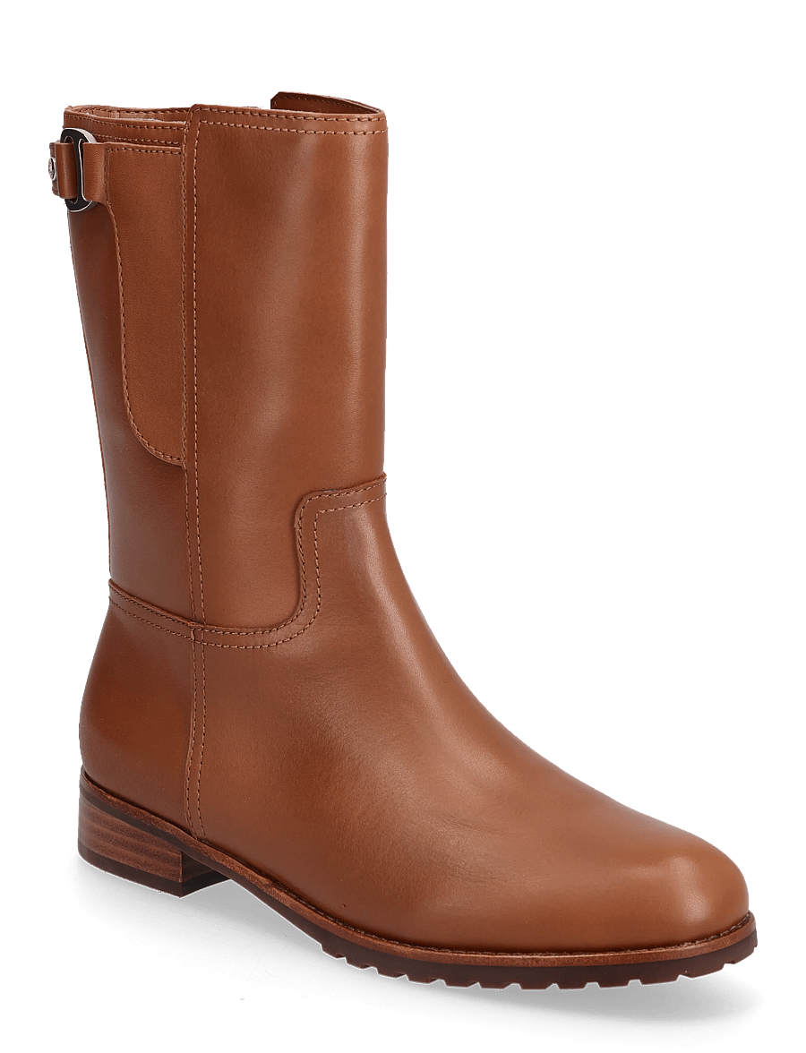 Lauren Ralph Lauren - Tasha Calfskin Boot - flache stiefeletten - lauren tan - 0
