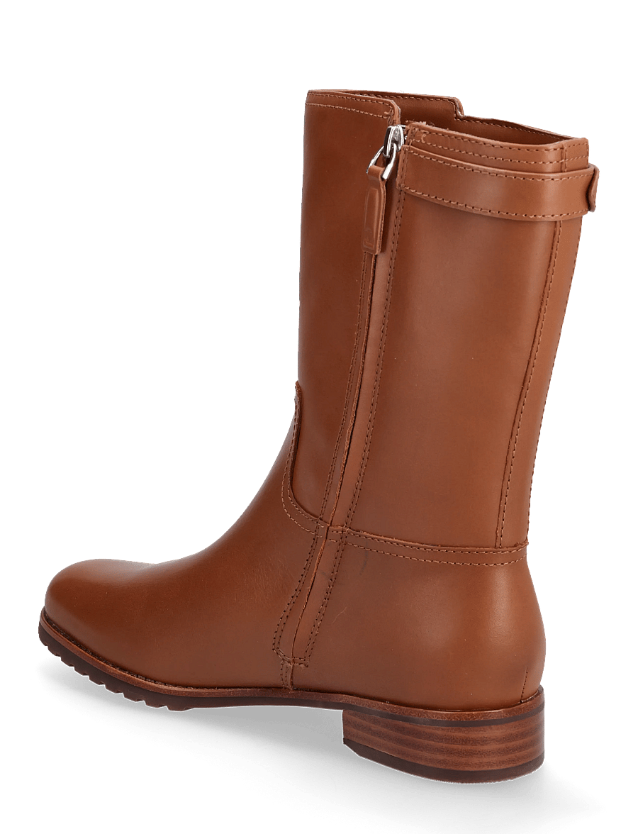 Lauren Ralph Lauren - Tasha Calfskin Boot - flache stiefeletten - lauren tan - 2