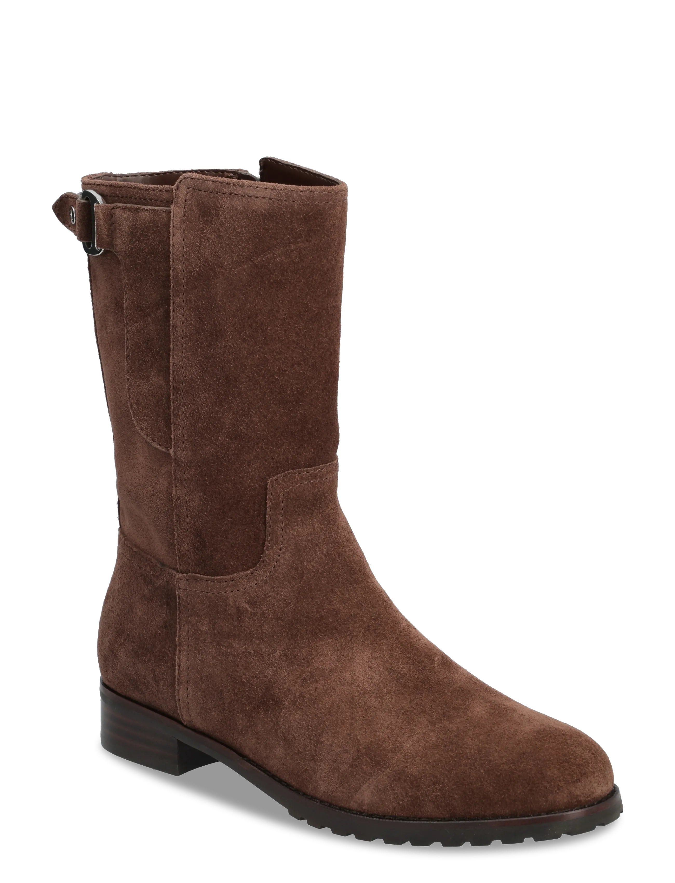 Lauren Ralph Lauren Tasha Suede Boot - Transitional Layering - DARK HICKORY / brown