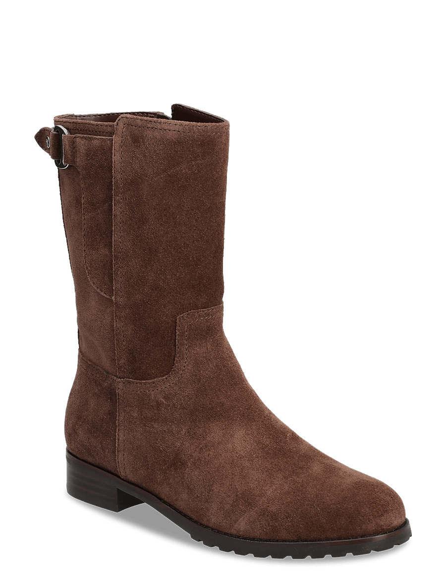 Lauren Ralph Lauren - Tasha Suede Boot - bottines plates - dark hickory - 0