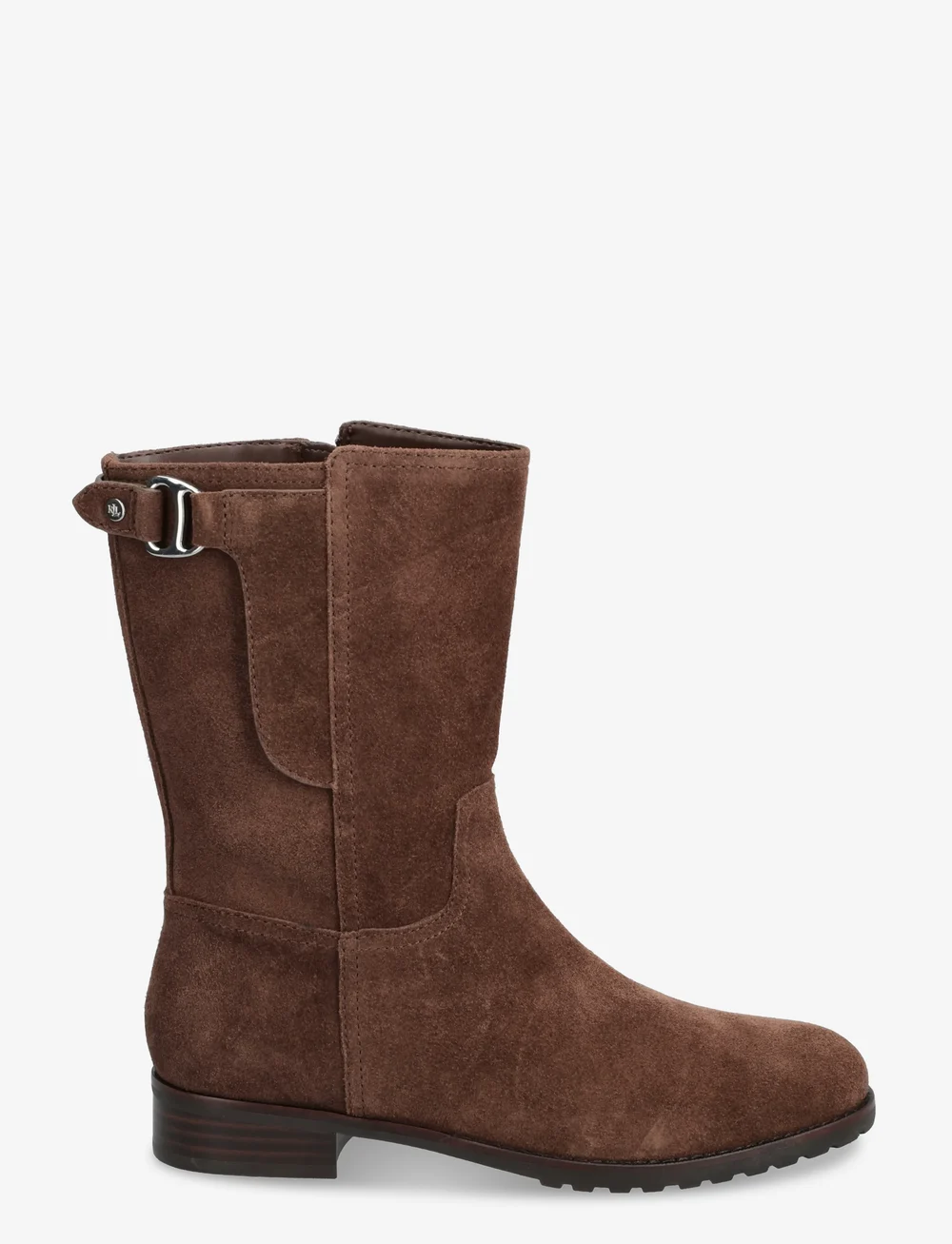 Lauren Ralph Lauren - SUEDE-BMLRB-15-TR2-BO-MBO - platta ankelboots - dark hickory - 1