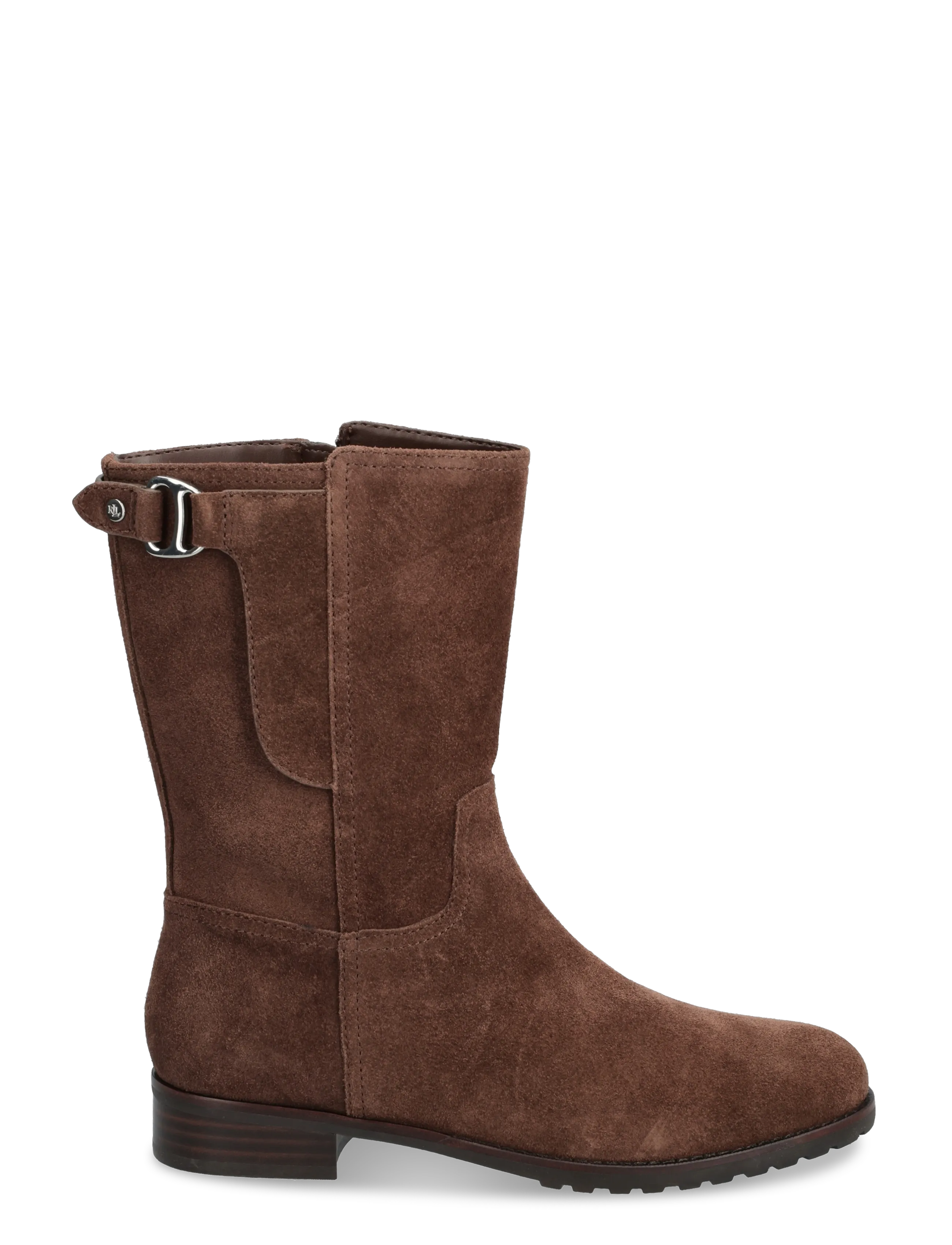 Lauren Ralph Lauren - Tasha Suede Boot - bottines plates - dark hickory - 1