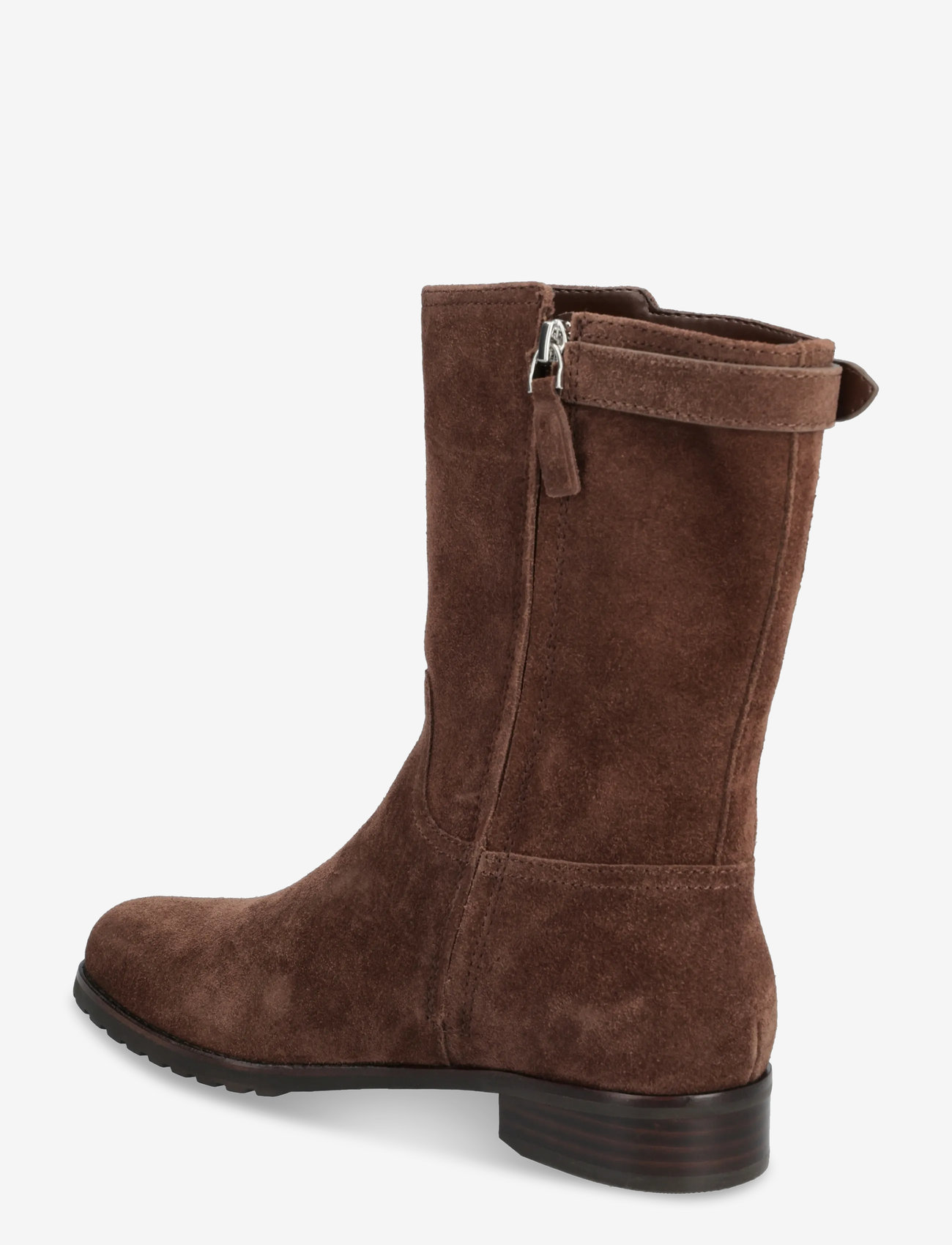 Lauren Ralph Lauren - Tasha Suede Boot - flade ankelstøvler - dark hickory - 2