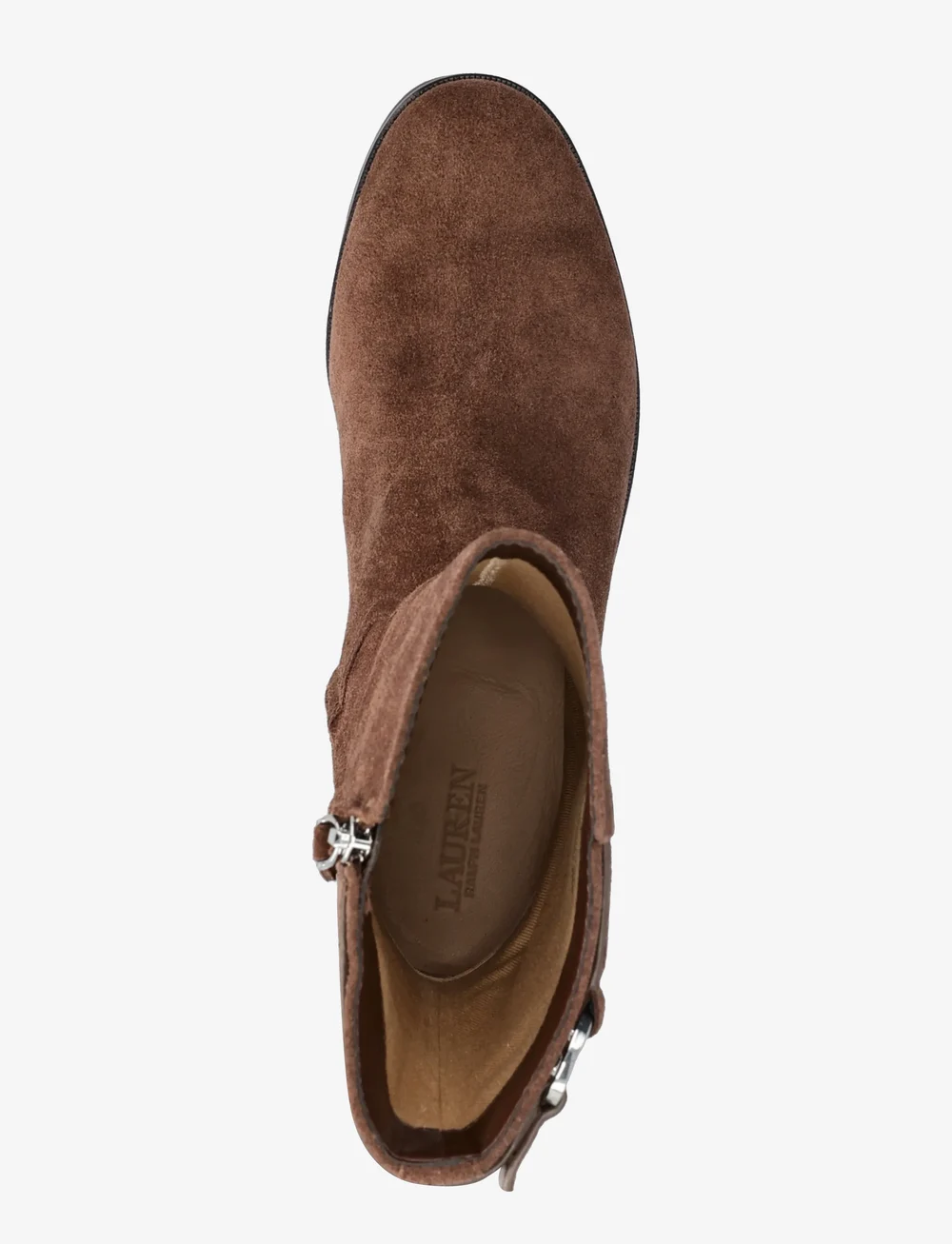 Lauren Ralph Lauren - SUEDE-BMLRB-15-TR2-BO-MBO - platta ankelboots - dark hickory - 3