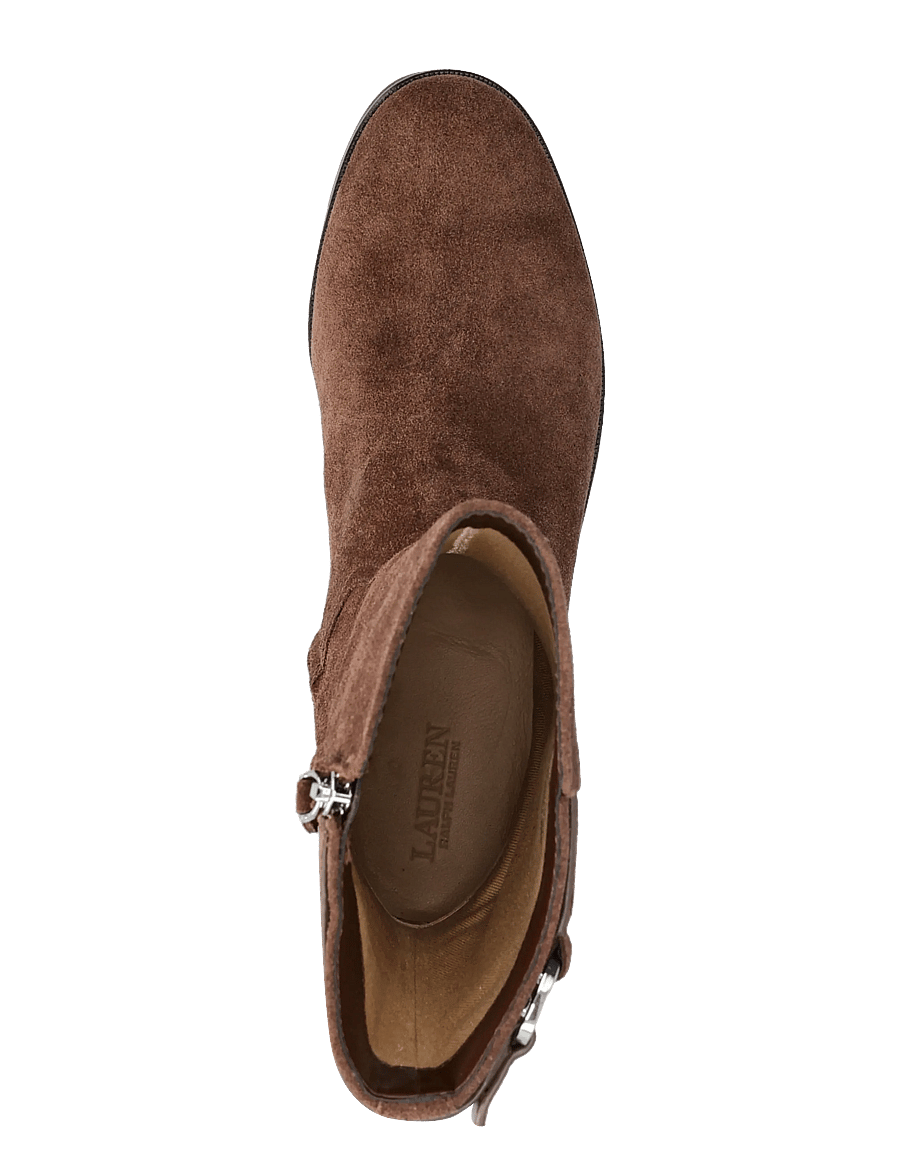 Lauren Ralph Lauren - Tasha Suede Boot - bottines plates - dark hickory - 3