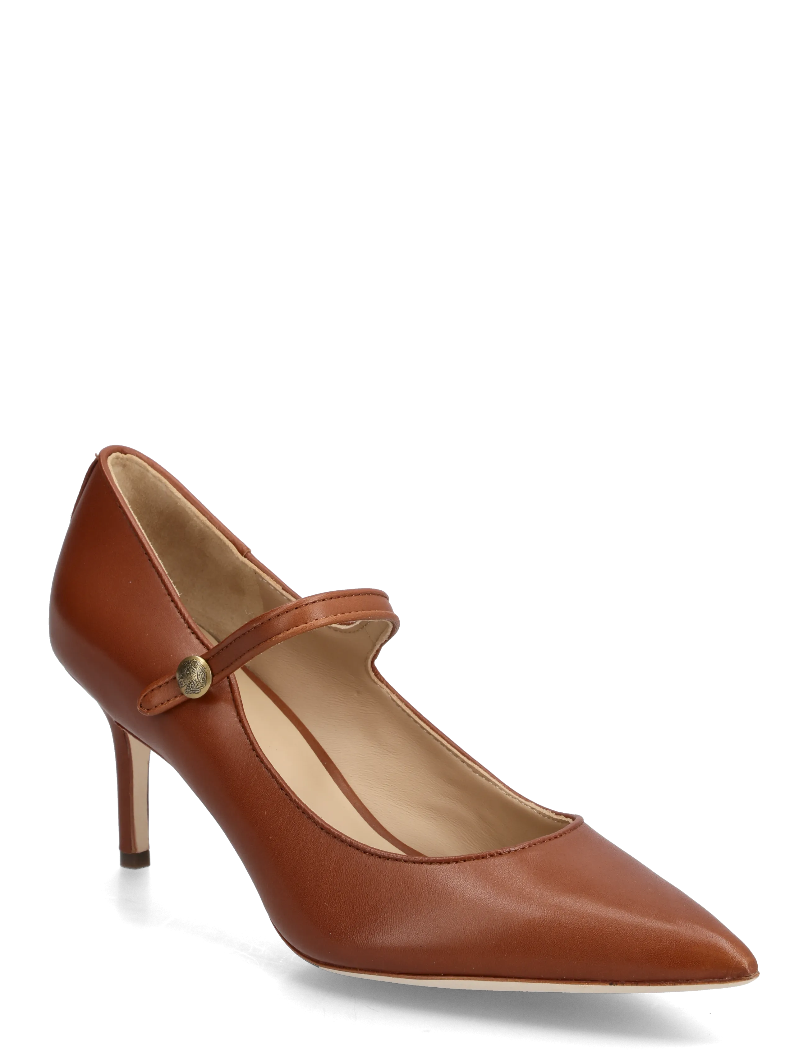 Lauren Ralph Lauren Lanette Calfskin Mary Jane Pump - Pumps - LAUREN TAN / brown