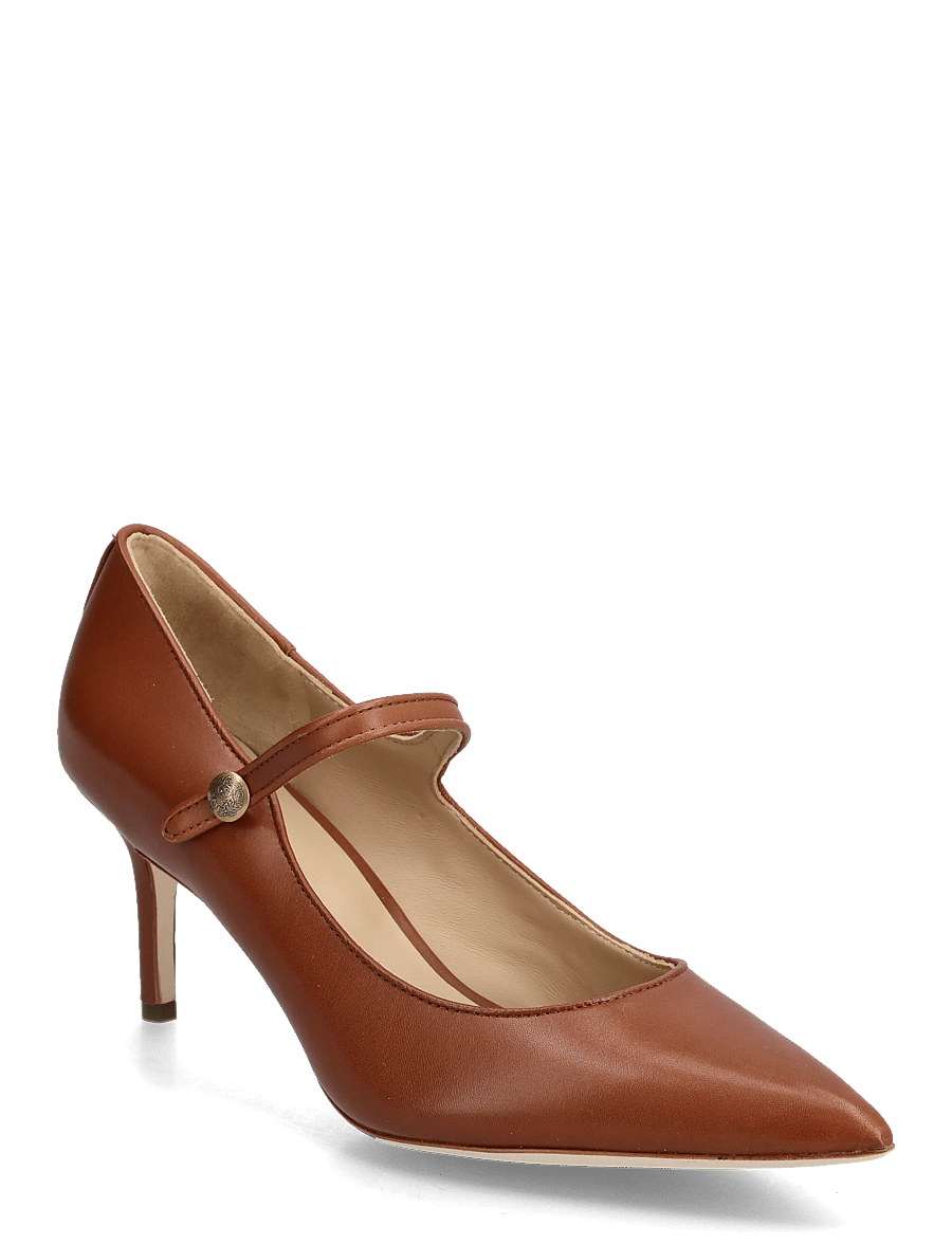 Lauren Ralph Lauren - Lanette Calfskin Mary Jane Pump - pumps - lauren tan - 0
