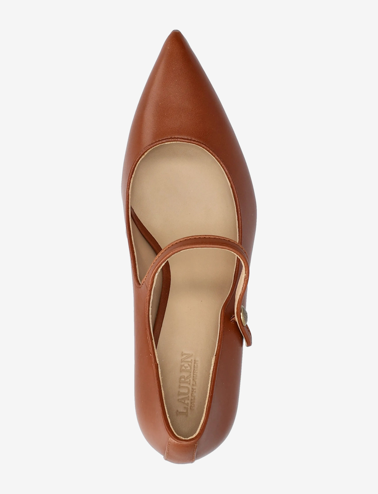 Lauren Ralph Lauren - Lanette Calfskin Mary Jane Pump - pumps - lauren tan - 3