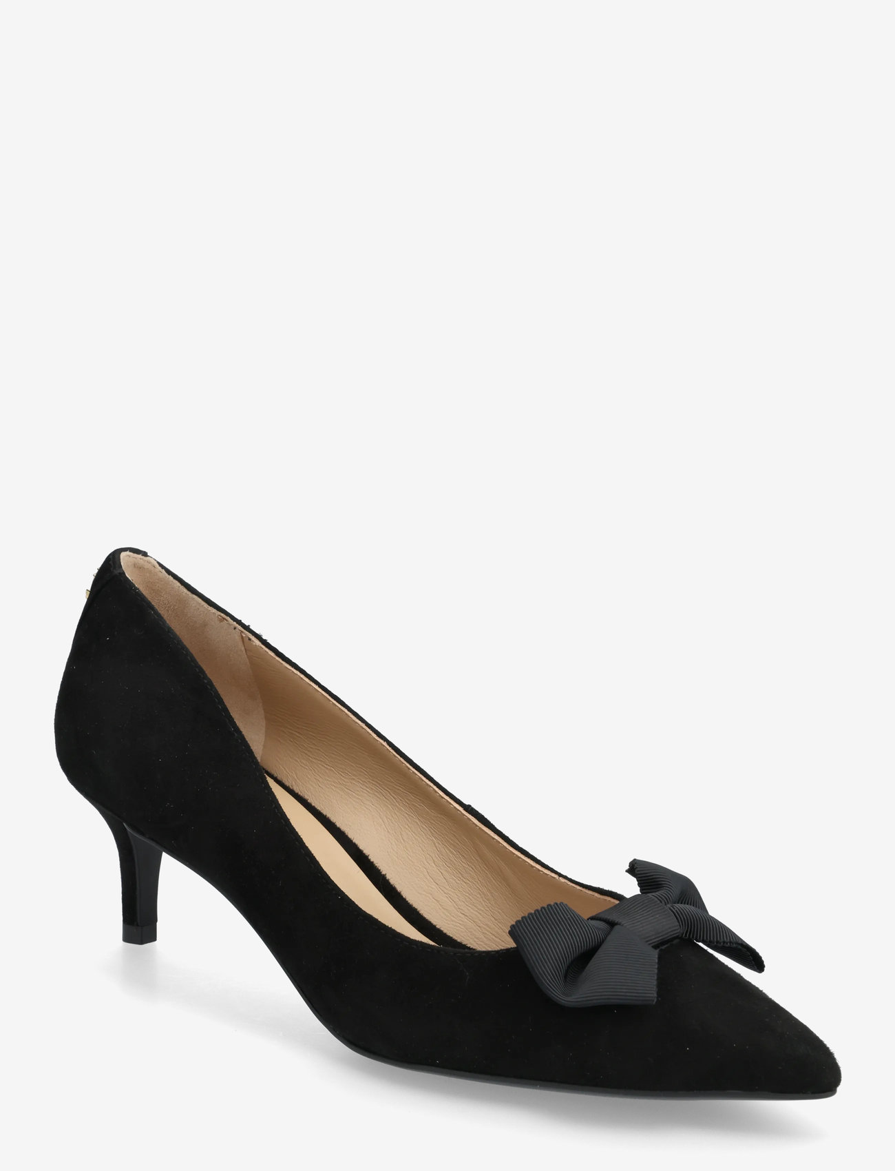 Lauren Ralph Lauren - Adrienne Bow-Trim Suede Pump - pumps - black - 0
