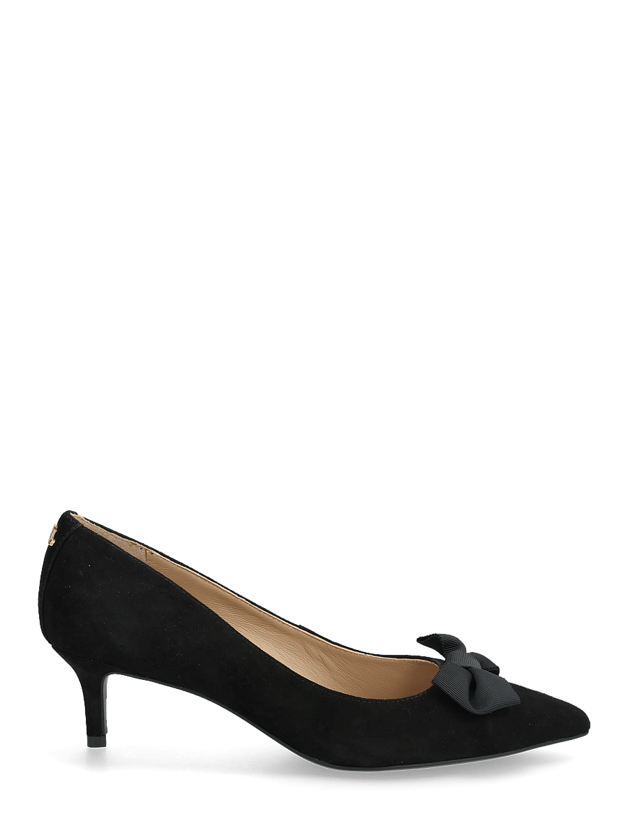 Lauren Ralph Lauren - Adrienne Bow-Trim Suede Pump - pumps - black - 1
