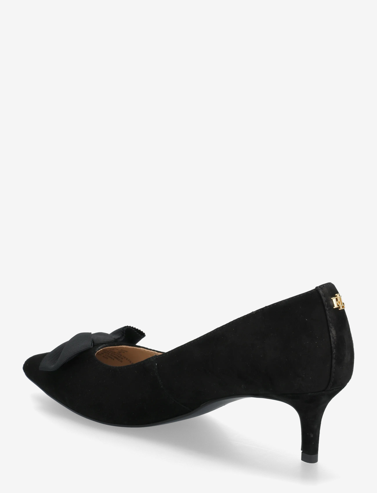 Lauren Ralph Lauren - Adrienne Bow-Trim Suede Pump - pumps - black - 2