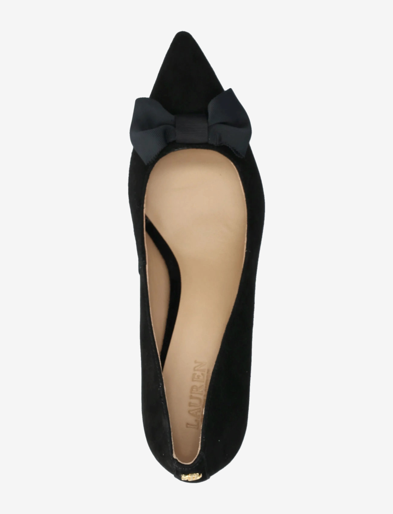 Lauren Ralph Lauren - Adrienne Bow-Trim Suede Pump - pumps - black - 3